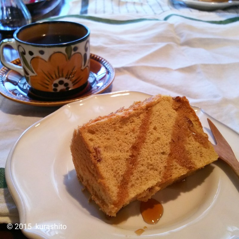 、キャラメルアーモンドシフォン。