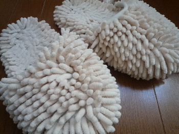 フェリシモのもけもけスリッパ だりあのだいありー