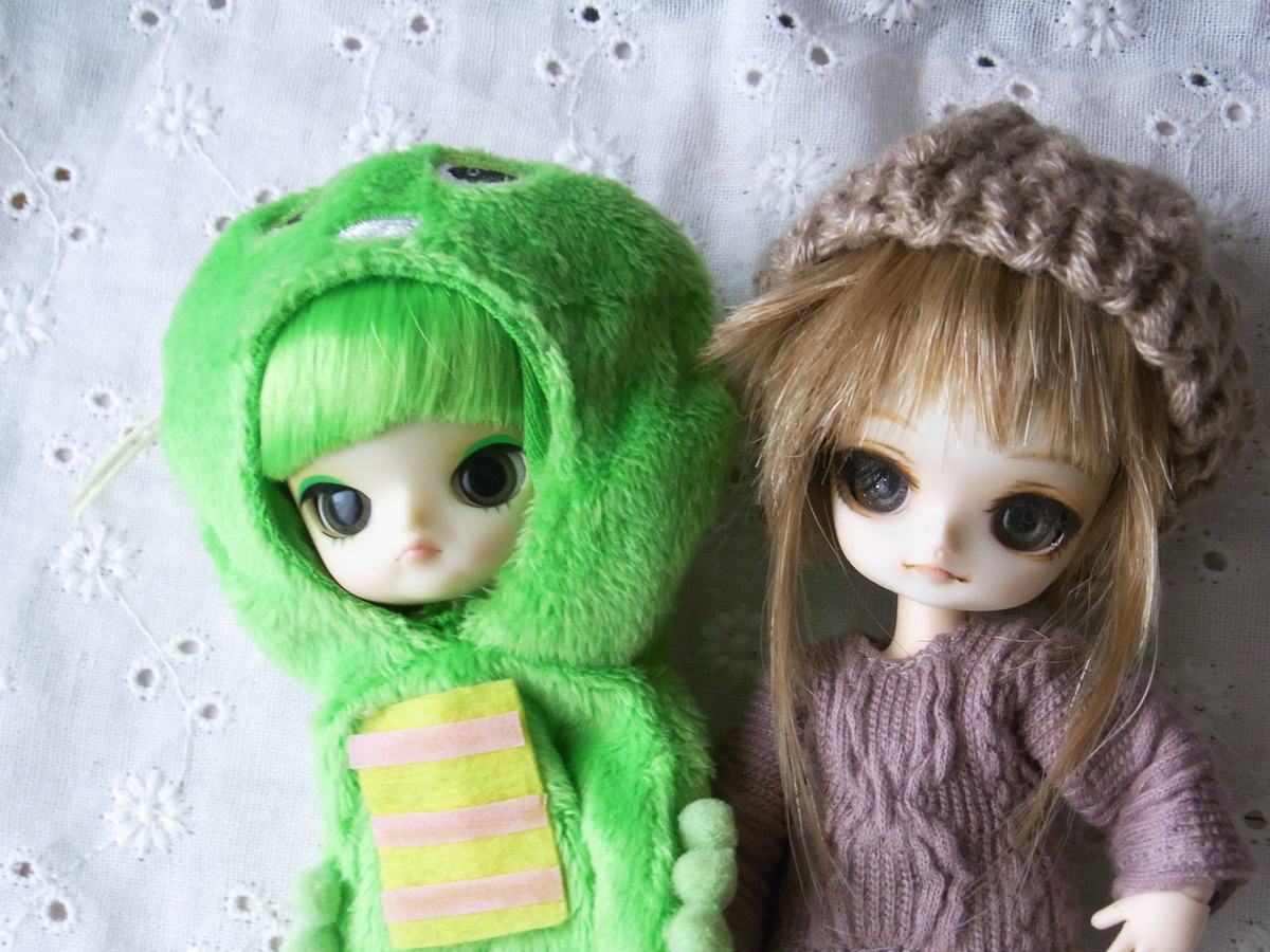 リトルダル+ ドコラ ガチャピンカスタム - 小さいどーるカスタム備忘録