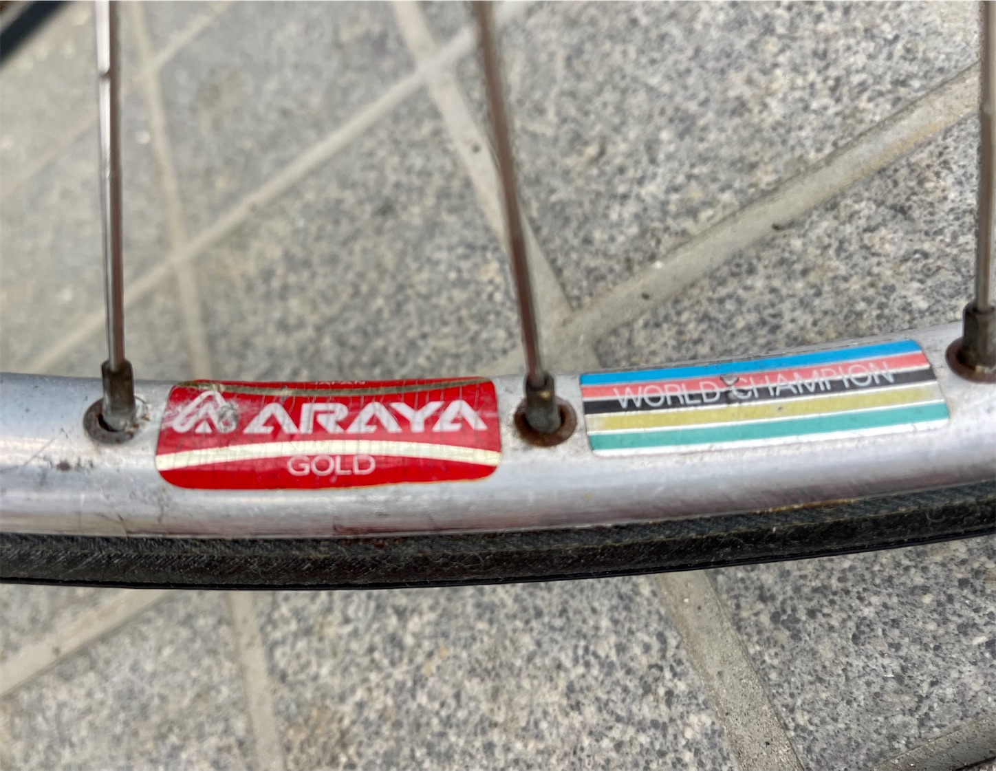 ARAYA GOLD SANSIN PROFESSIONAL 競輪（26×1 3/8アルミリムKP-80