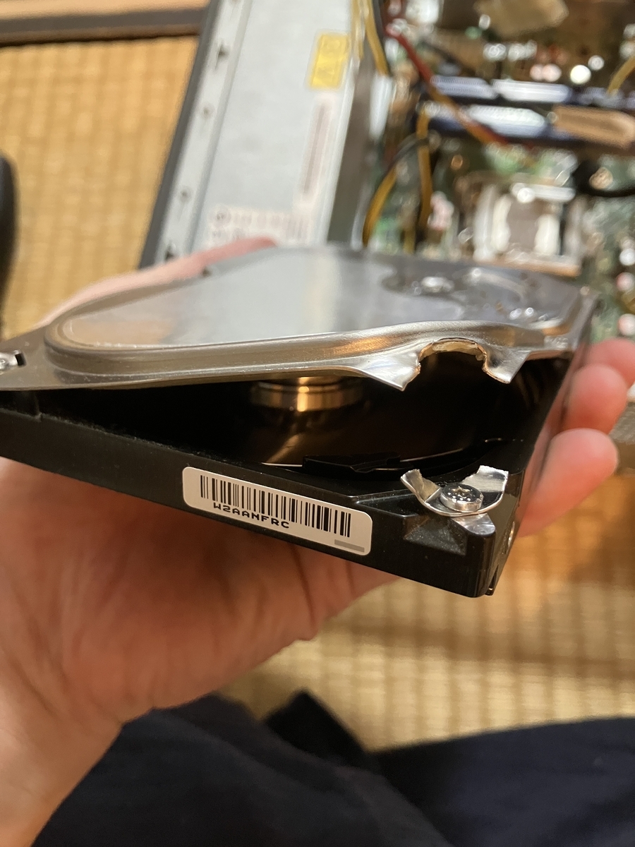 HDDを物理破壊
