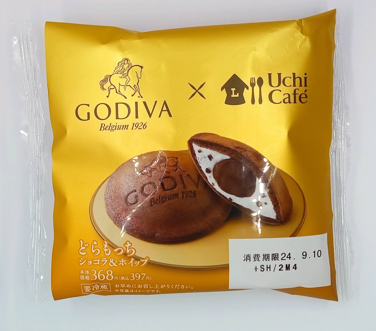 ローソンの『Uchi Café×GODIVA どらもっち ショコラ＆ホイップ