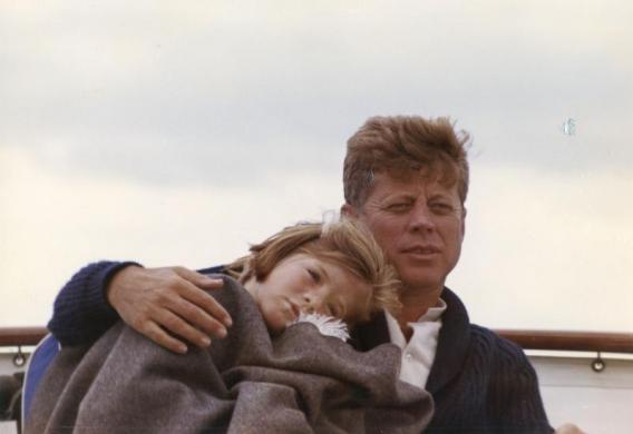 John F. Kennedy with Caroline