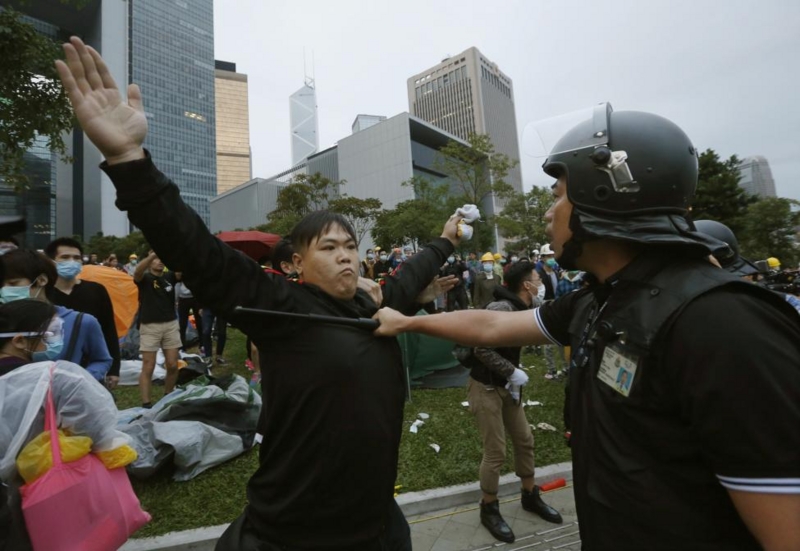 Face-off in Hong Kong