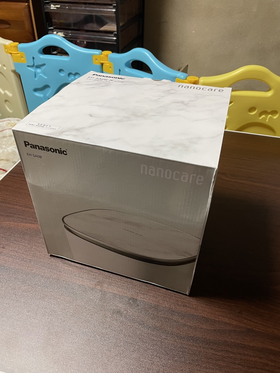 Panasonic スチーマー ナノケア EH-SA0B 開封 - くろねの家電・育児ブログ