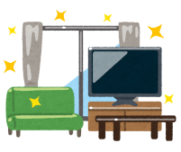 キレイな部屋のイラスト