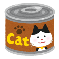 猫の缶詰のイラスト