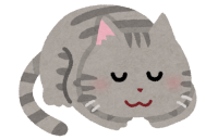 大人しい猫のイラスト