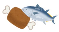 肉と魚のイラスト