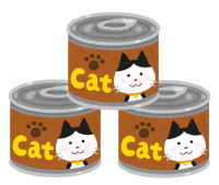 猫のウェットフードのイラスト