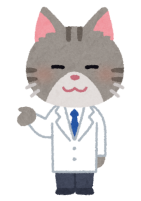 猫のお医者さんのイラスト