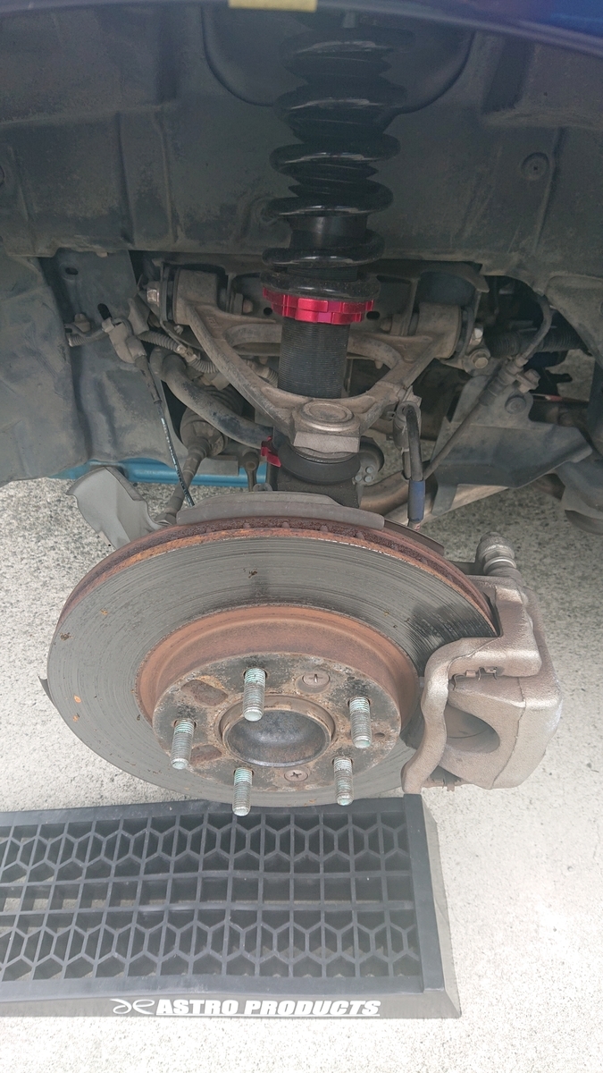 車高調 フロントバネ交換 てんはち雑記