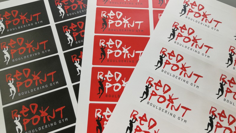 ボルダリングジムRED POINT1周年記念ステッカー