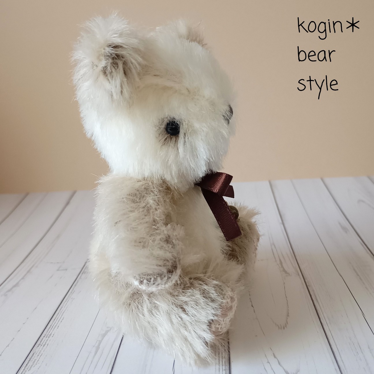 minneでも販売、白のパンダ - こぎん刺しのテディベア作家 kogin＊bear