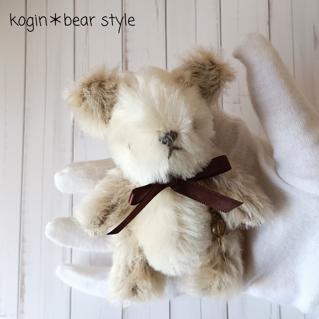 minneでも販売、白のパンダ - こぎん刺しのテディベア作家 kogin＊bear
