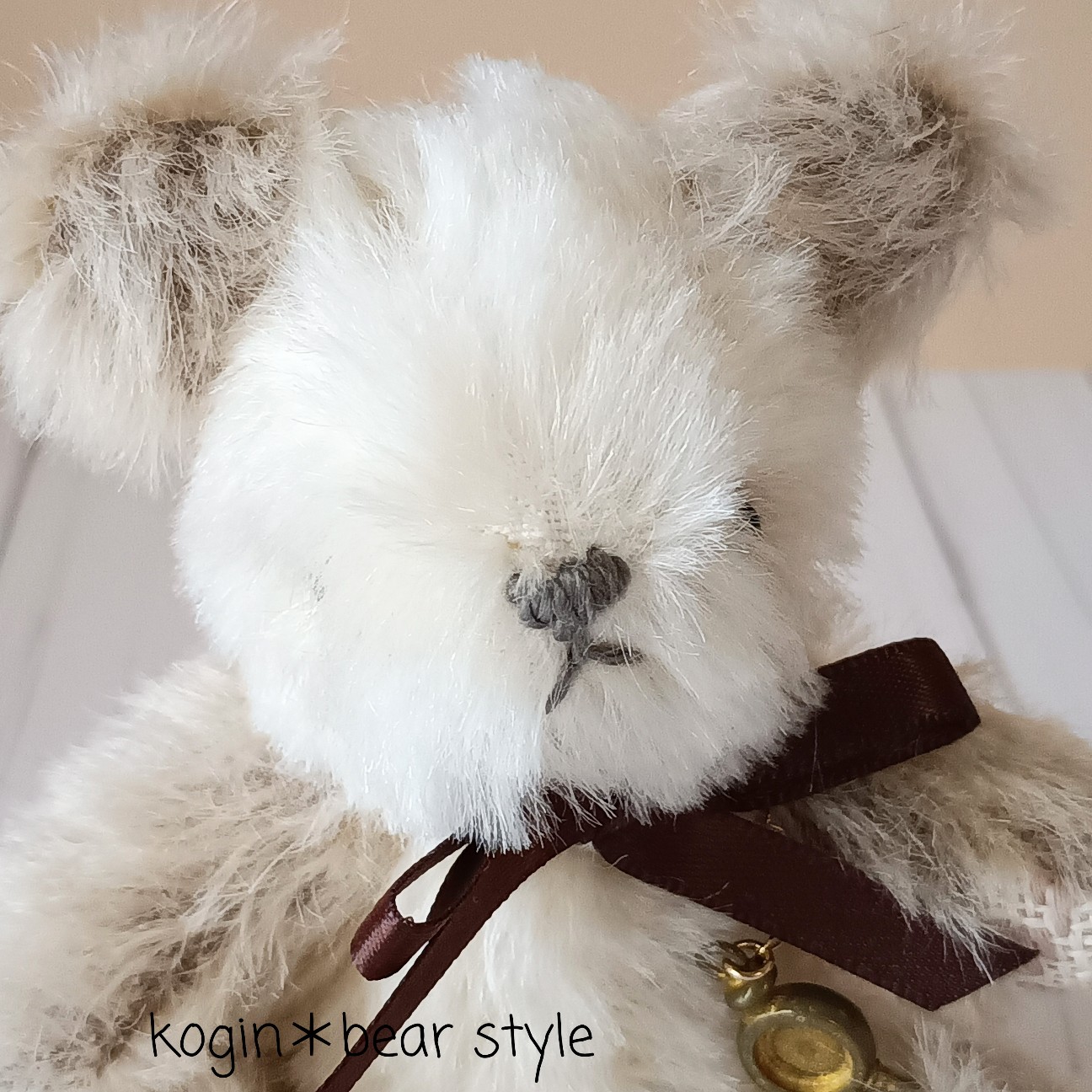 minneでも販売、白のパンダ - こぎん刺しのテディベア作家 kogin＊bear
