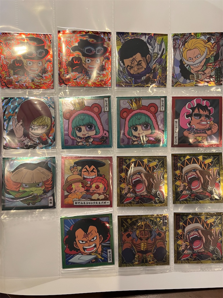 ワンピース大海賊シールウエハース限定コレクションファイル 金の台紙 ワンピース大海賊シールウエハース限定コレクションファイル 金