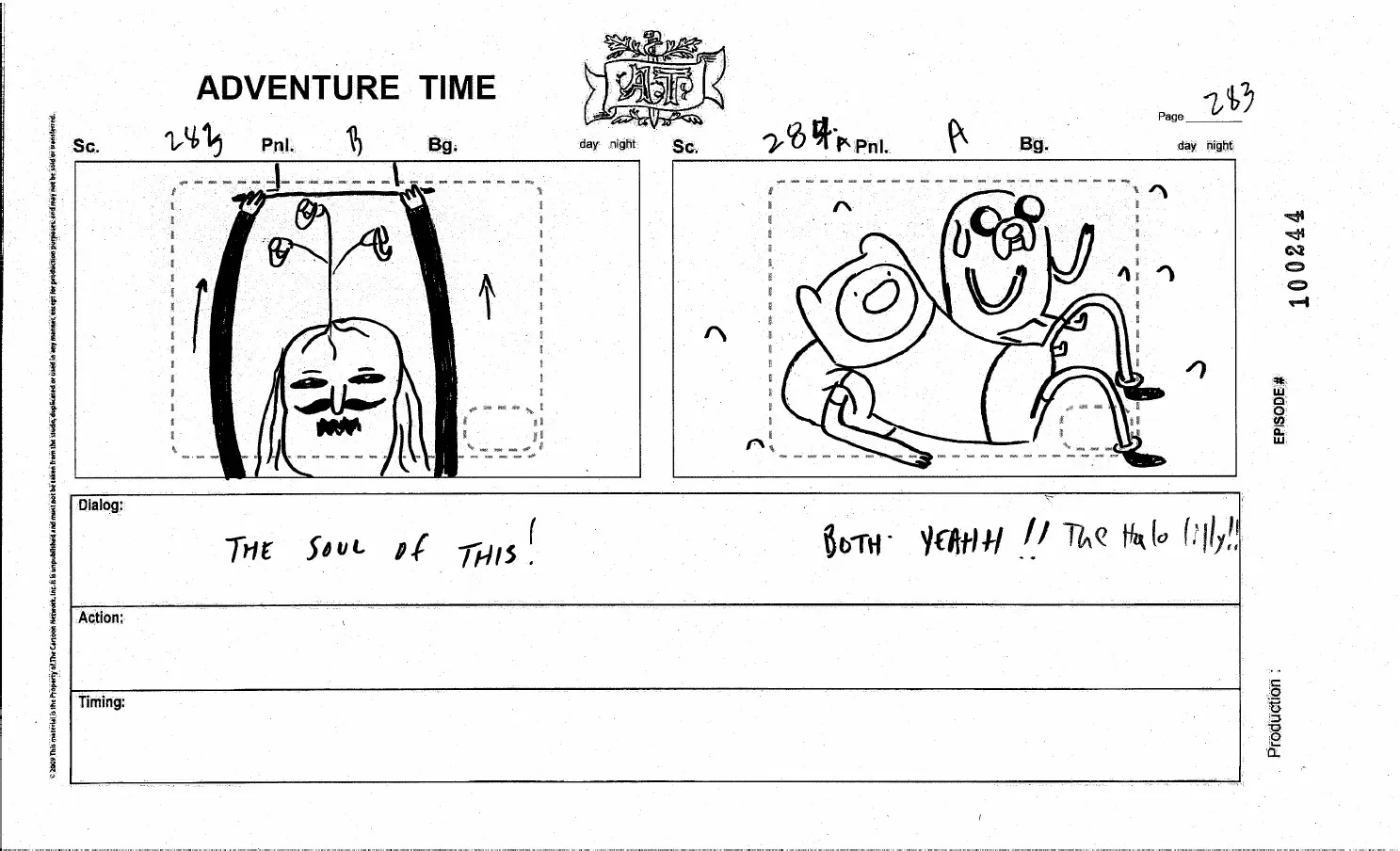 完成版とこんなに違う！？「アドベンチャータイム」のストーリーボード