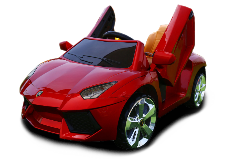 おもちゃ クオリティ高っ スーパーカーレプリカの子供用電気自動車 くるまっ茶