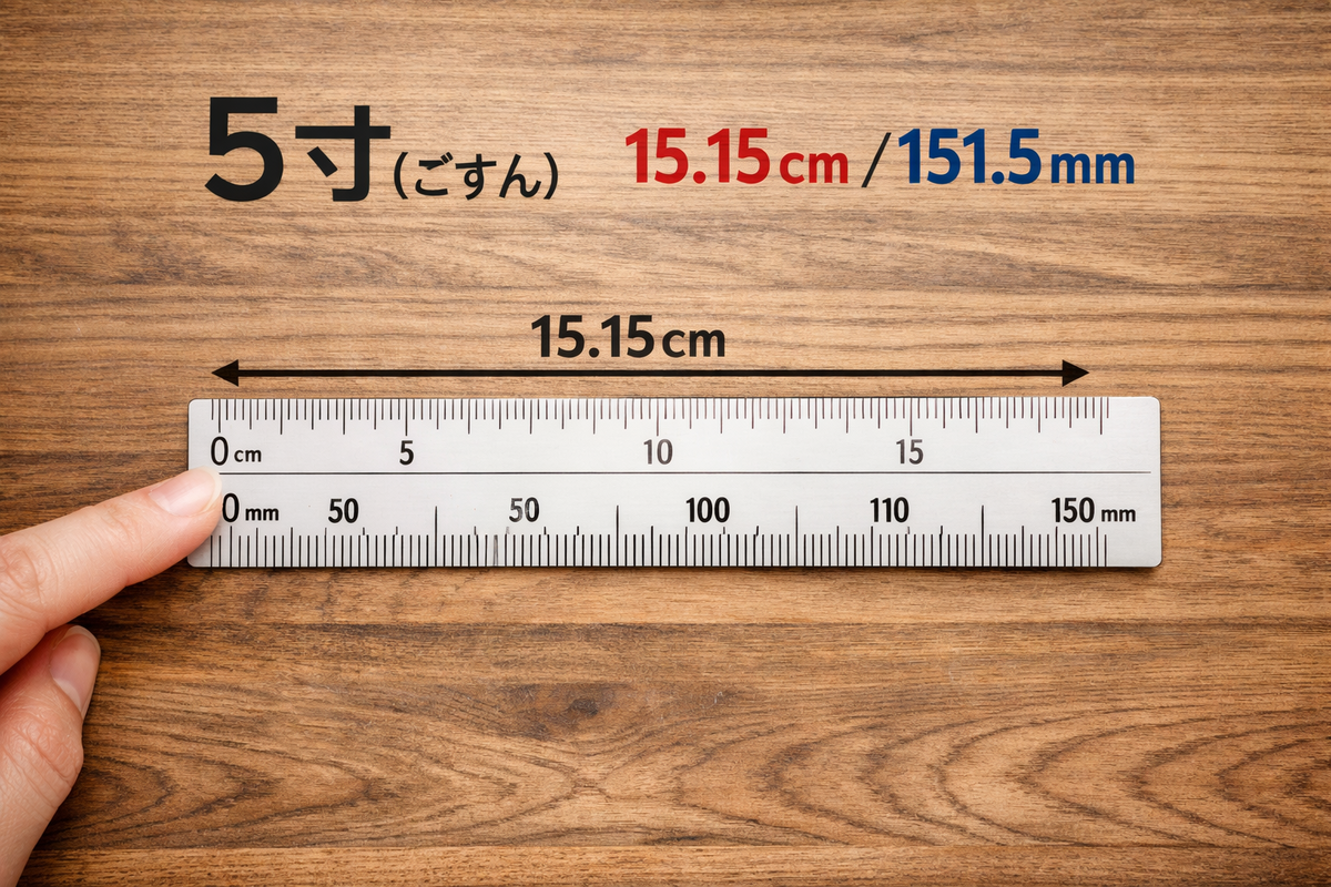 5寸は何センチ？5寸5分の長さも一発変換【早見表つきで初心者安心】 - ken_share Blog