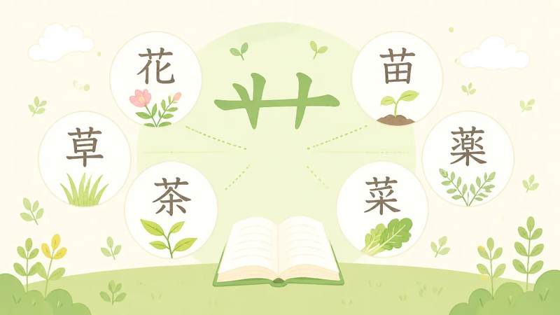 くさかんむりの意味と代表的な漢字をやさしく解説