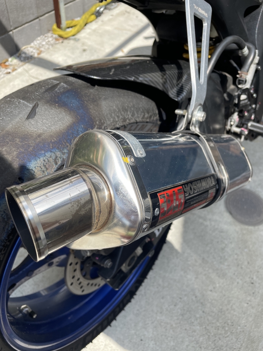 GSX-R600 K7のユーザー車検 その2(車検前準備 マフラー編 GSX-R600 K7のユーザー車検 その2(車検前準備 マフラー編