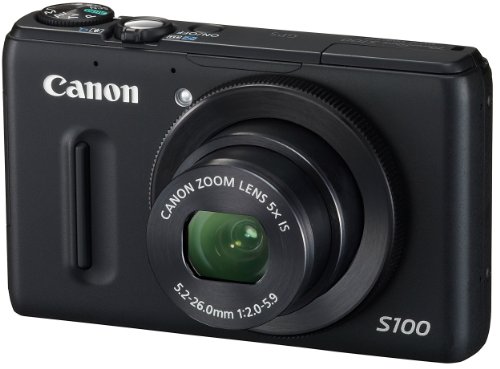 Canon デジタルカメラ PowerShot S100 ブラック PSS100(BK) 1210万画素 広角24mm 光学5倍ズーム 3.0型TFT液晶カラーモニター