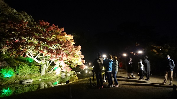 栗林公園ライトアップ