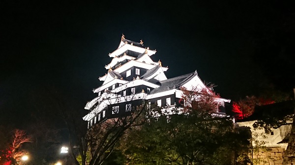 岡山城ライトアップ