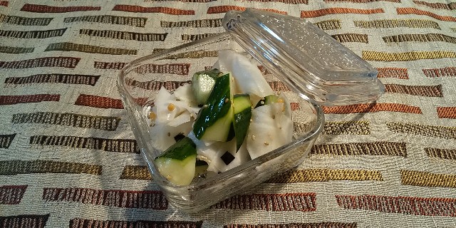 お茶漬けの素のアレンジレシピ カブときゅうりのお漬物 薬指のブログ