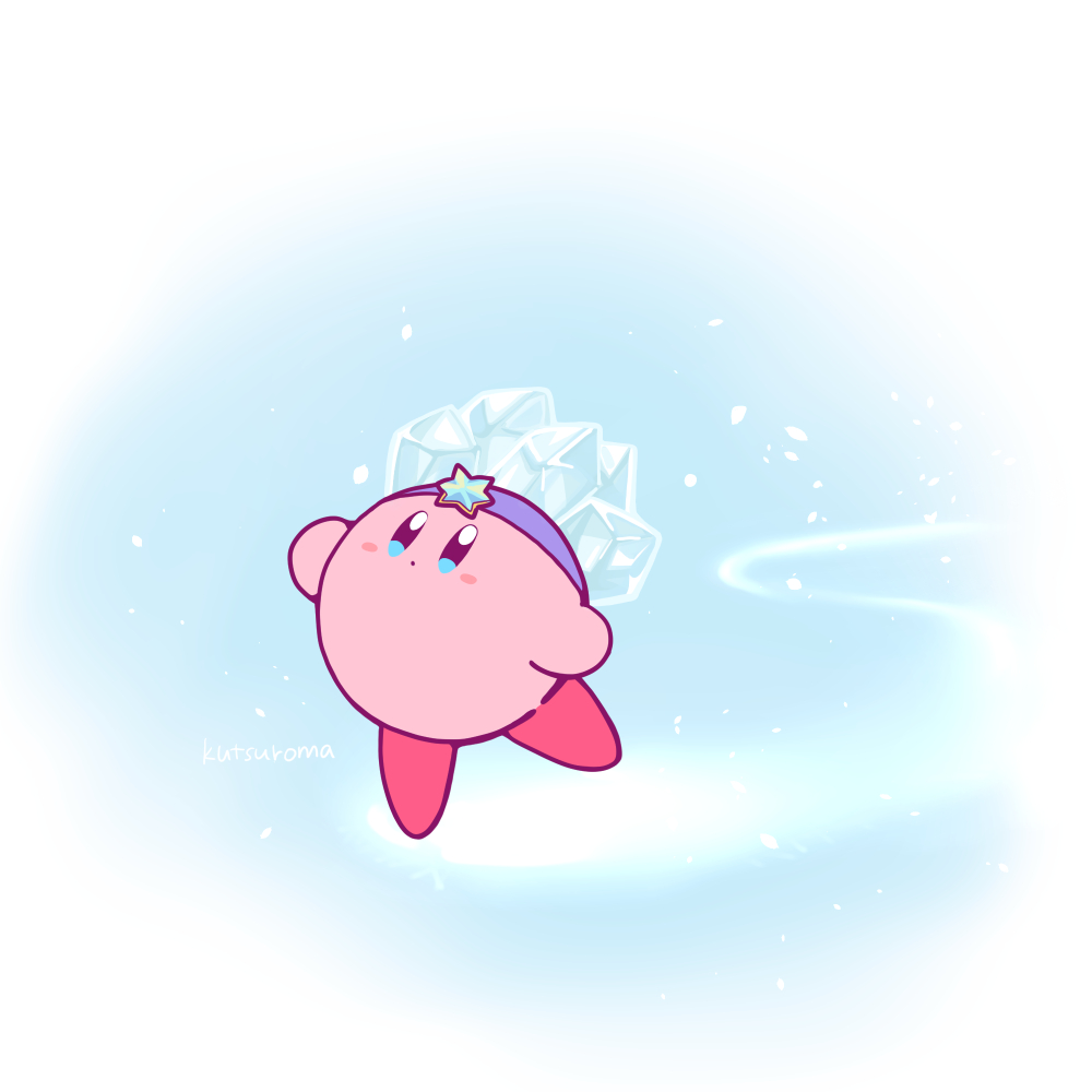 星のカービィ ディスカバリーが楽しみでアイスカービィ描きました まいゆる