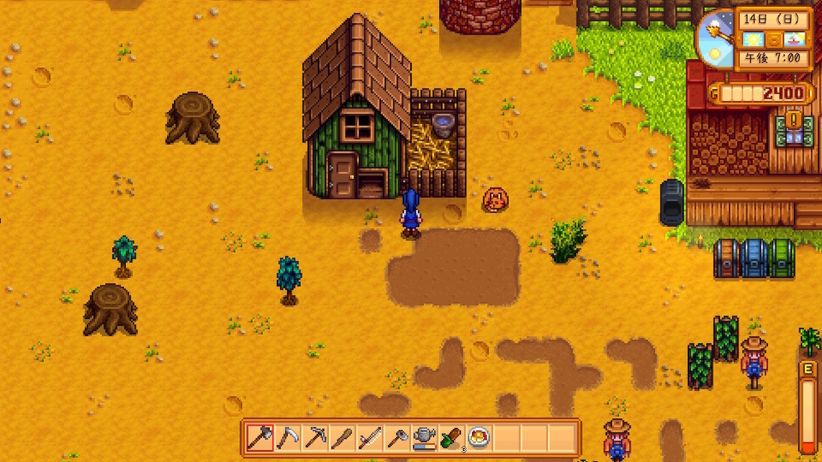 スタデューバレー Switch 小屋を作ってニワトリを飼い始めました まいゆる