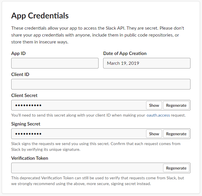Memo on how to create a Slack Bot (bot)