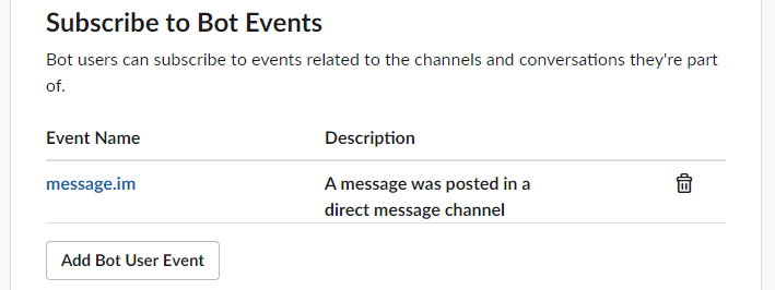 Memo on how to create a Slack Bot (bot)