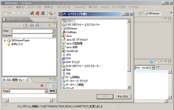 Eclipse Dbviewer 使い方: Eclipse Db設定 – UOWW