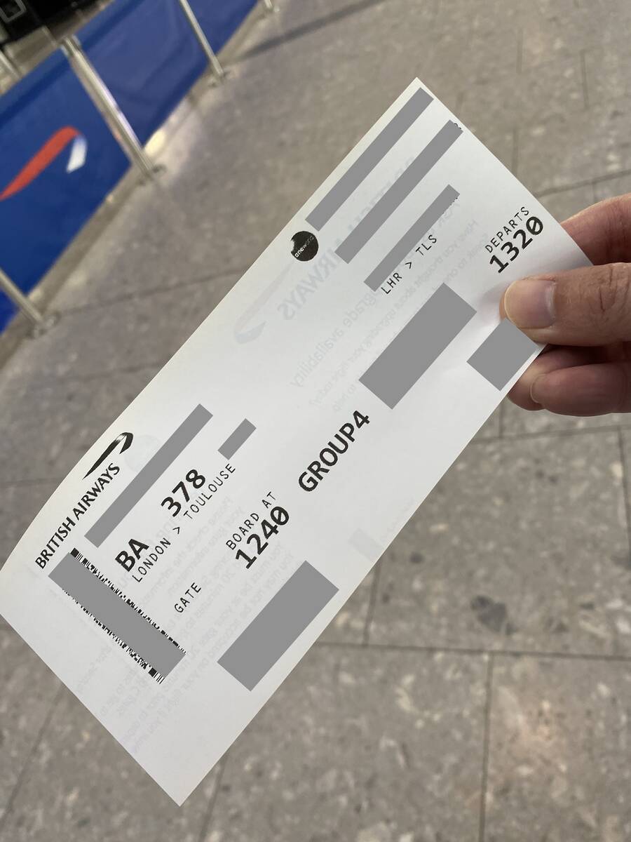 BA378 搭乗記】ブリティッシュ・エアウェイズでロンドンからフランスの