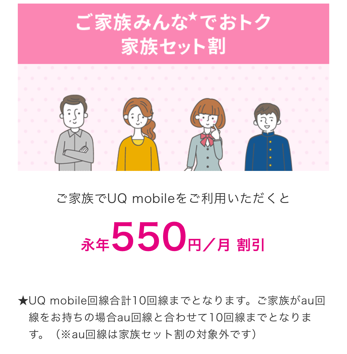 UQの家族割り