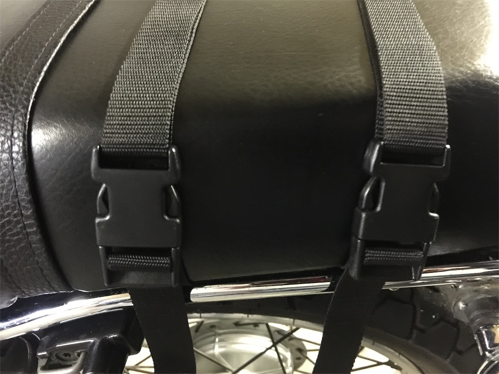 シートバッグの固定ベルトを自作してみた KYOR越後の趣味的散策