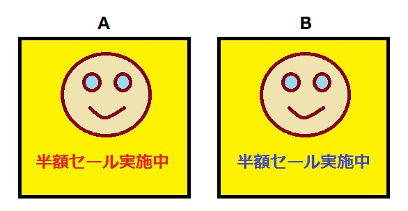 ABテストのサンプル画像