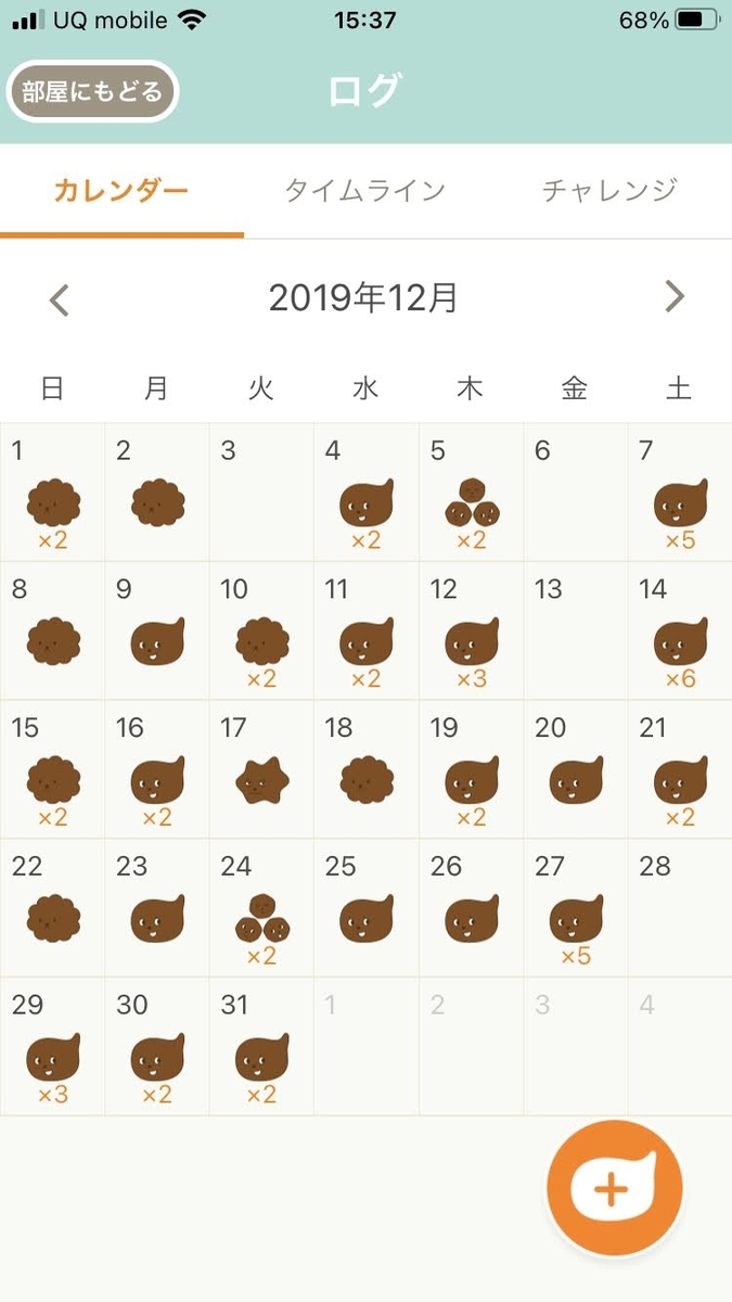 ウンログ2019年12月