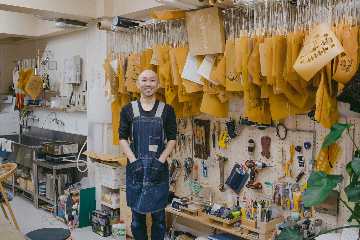 京都デニム 伝統工芸京友禅染 W27 桜 京都観光のいま】 デニムに息づく