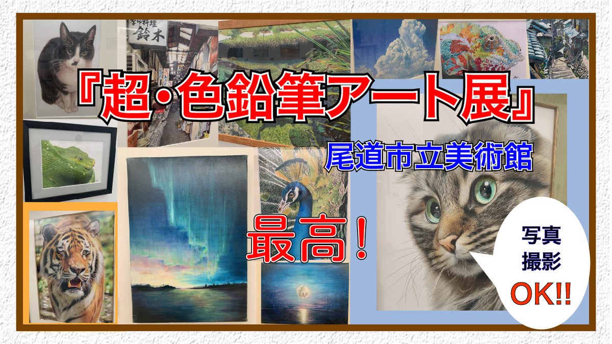 神ワザ】超・色鉛筆アート展が最高だった！【尾道市立美術館