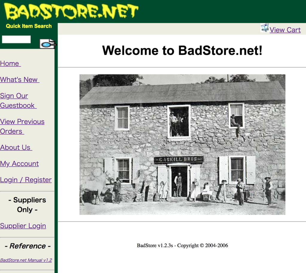 BadStore.netを使った脆弱性調査 - kyonta1022