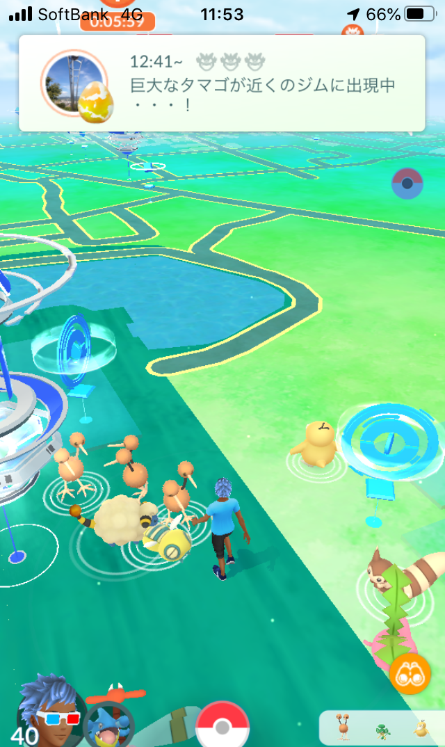 ポケモンgo 田辺公園でgo ローカルのドードーの巣で色違い捕獲なるか 田舎でも楽しめる ポケモンgo 京都日記