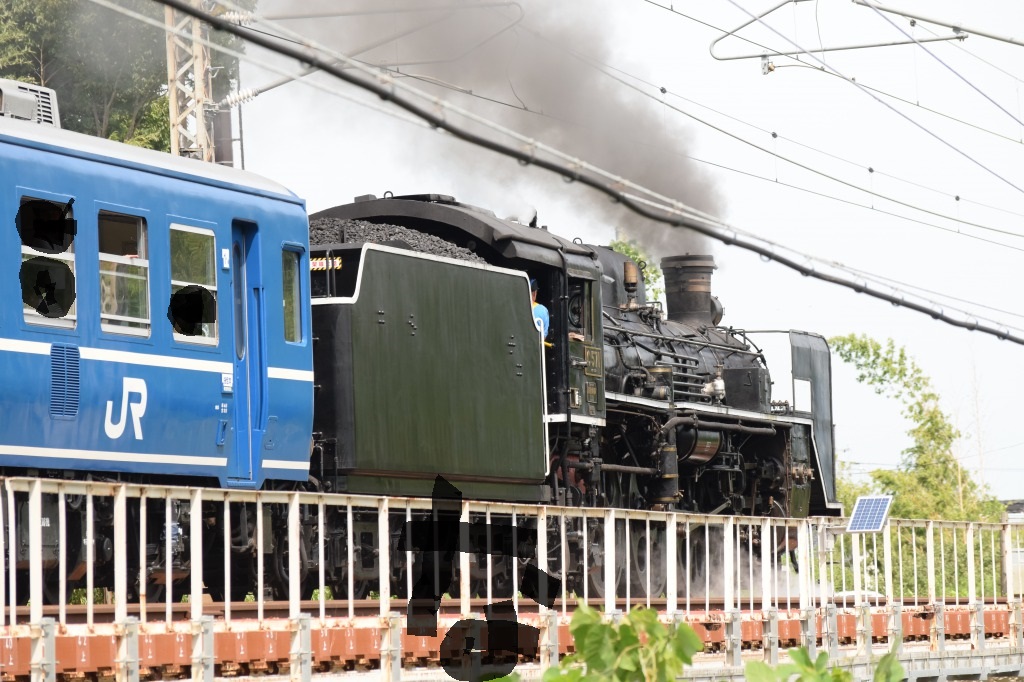 第603列車 「 煙吐くC57 1を狙う 2018夏 SL北びわこ号撮影Ⅱその2