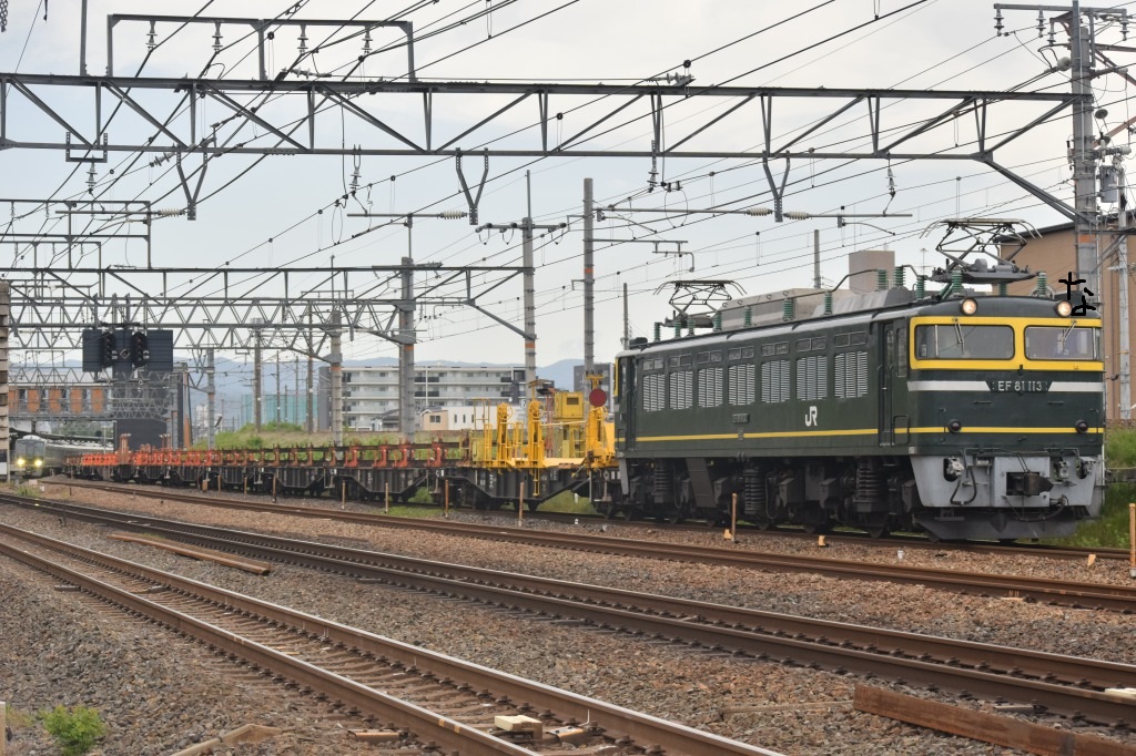 第882列車 「 トワ釜EF81が牽引する敦賀工臨の返空を狙う 」 - 写真は