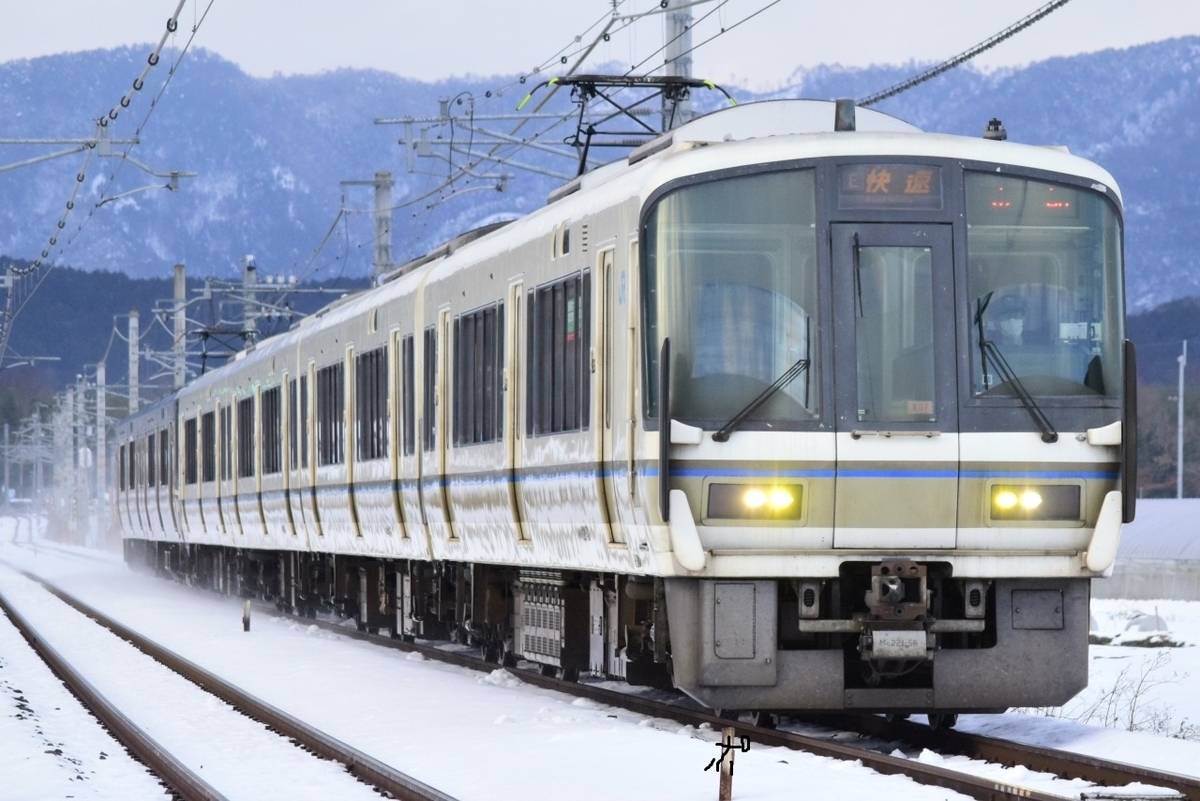 第2219列車 「 雪×鉄！嵯峨野線にて221系を雪中に狙う 」 - 写真