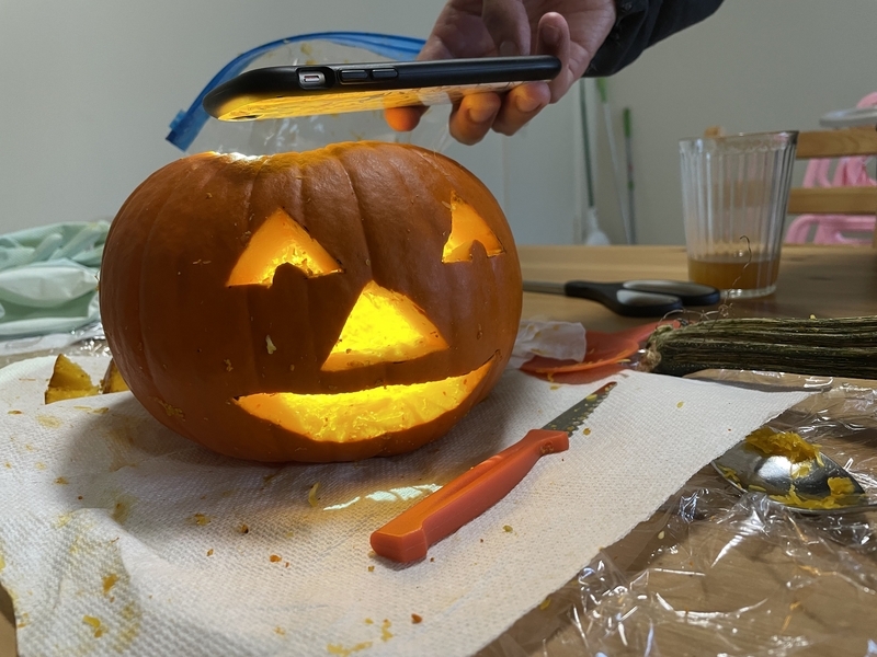 ハロウィン2023】手作りジャックオランタンたん - メリーさんのひつじ日記