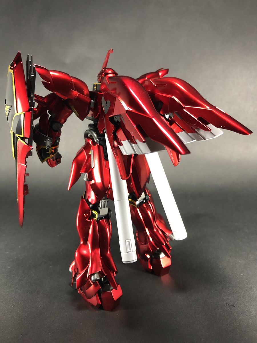 墨入れ不要HGUCシナンジュ チタニウムフィニッシュ素組レビュー 墨入れ不要HGUCシナンジュ チタニウムフィニッシュ素組レビュー