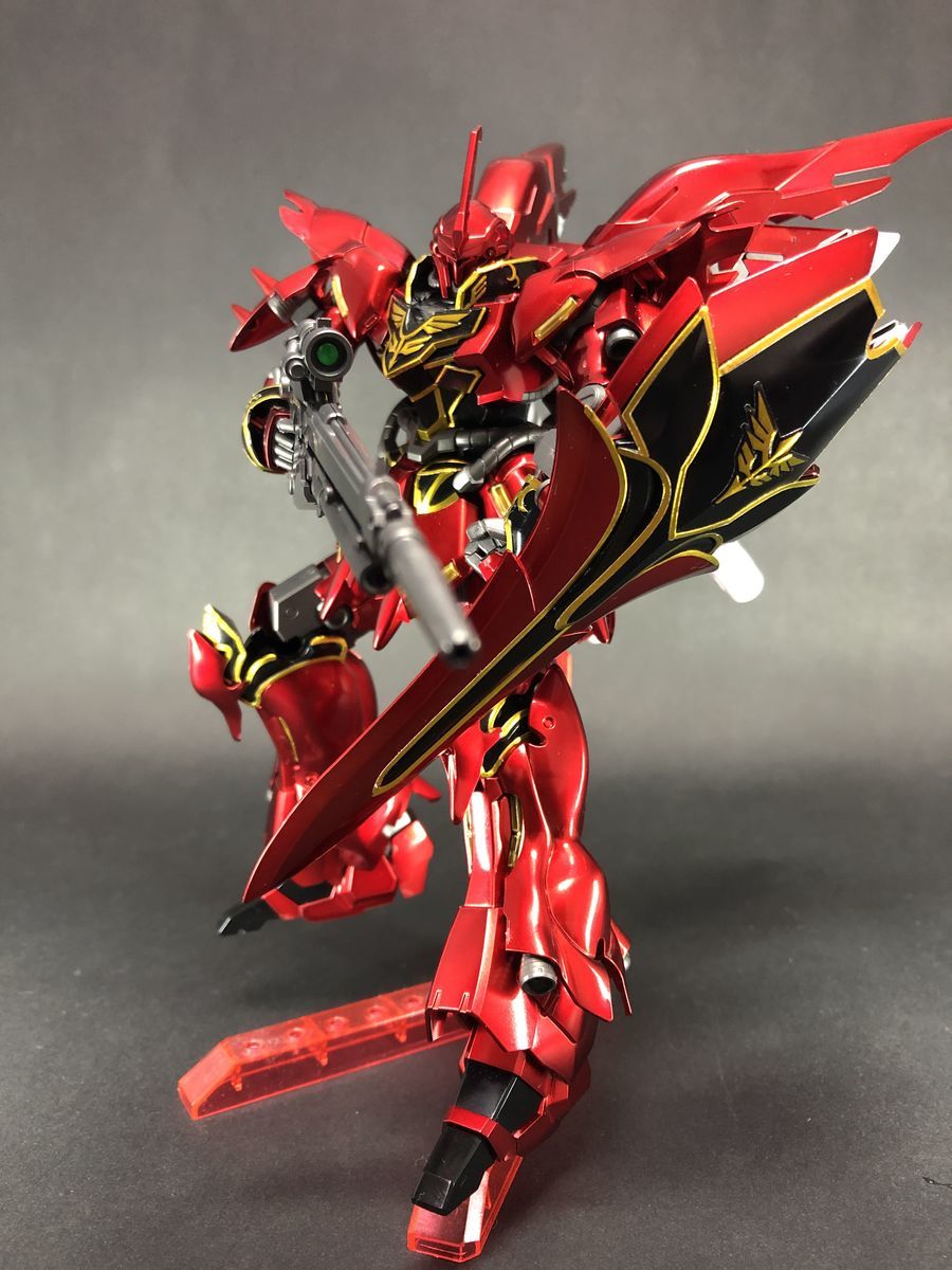 墨入れ不要HGUCシナンジュ チタニウムフィニッシュ素組レビュー